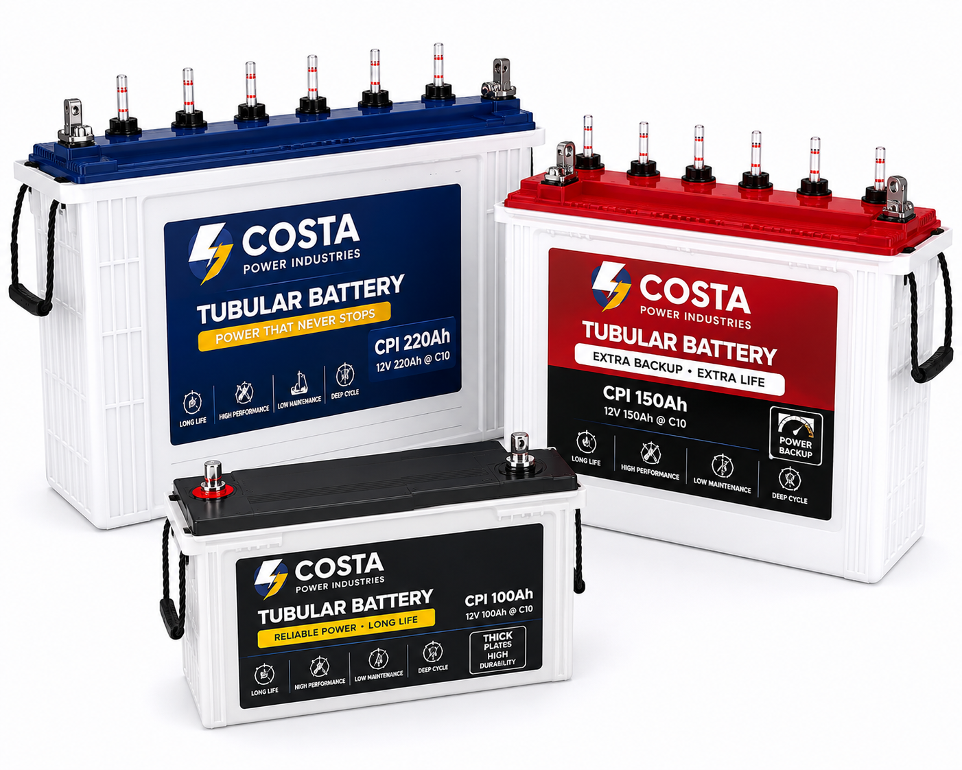 Tubular batteries